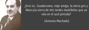 Antonio Machado Amor por la Sierra de Guadarrama